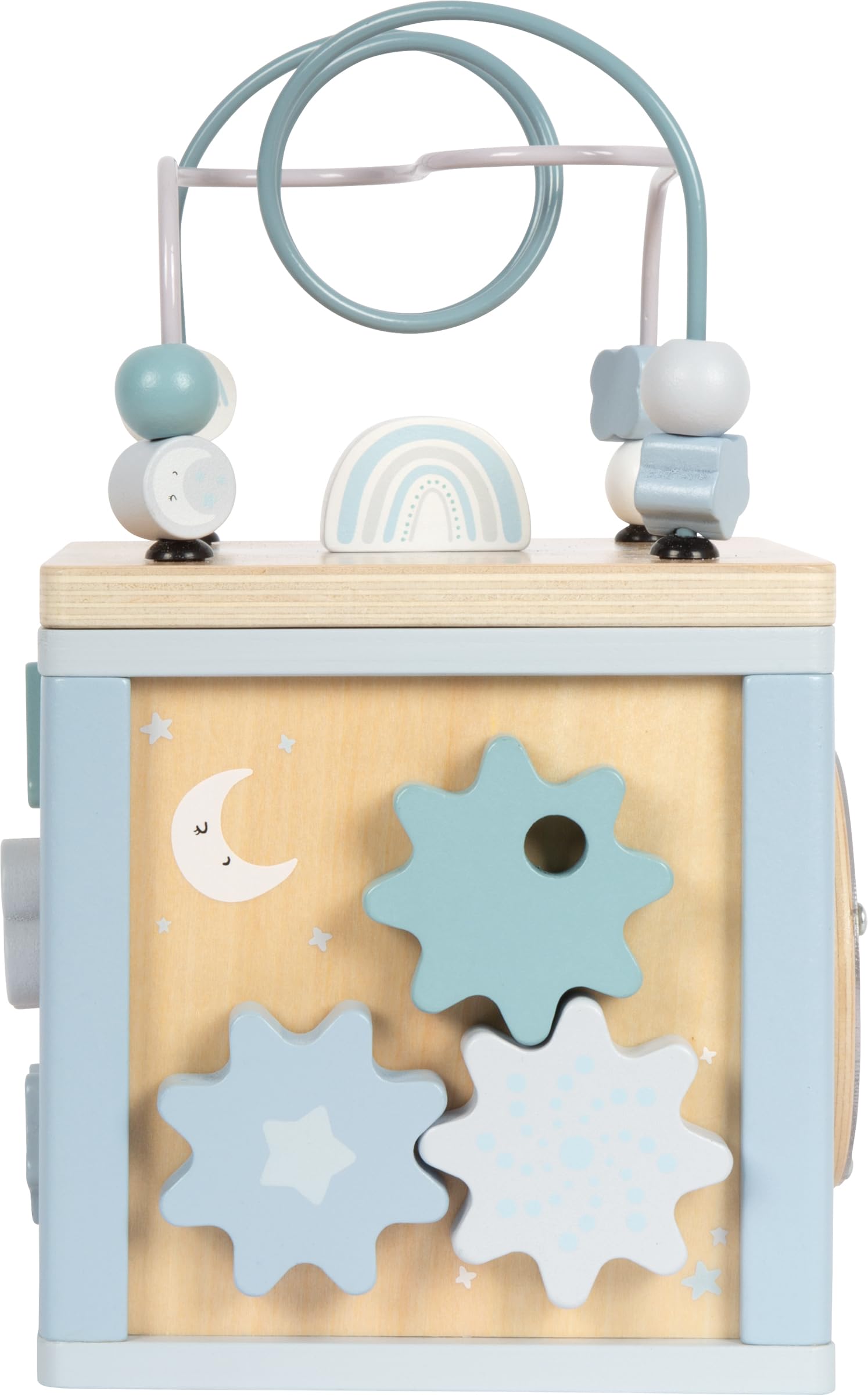 smallfoot 12804 dado motricità blu legno 12 mesi