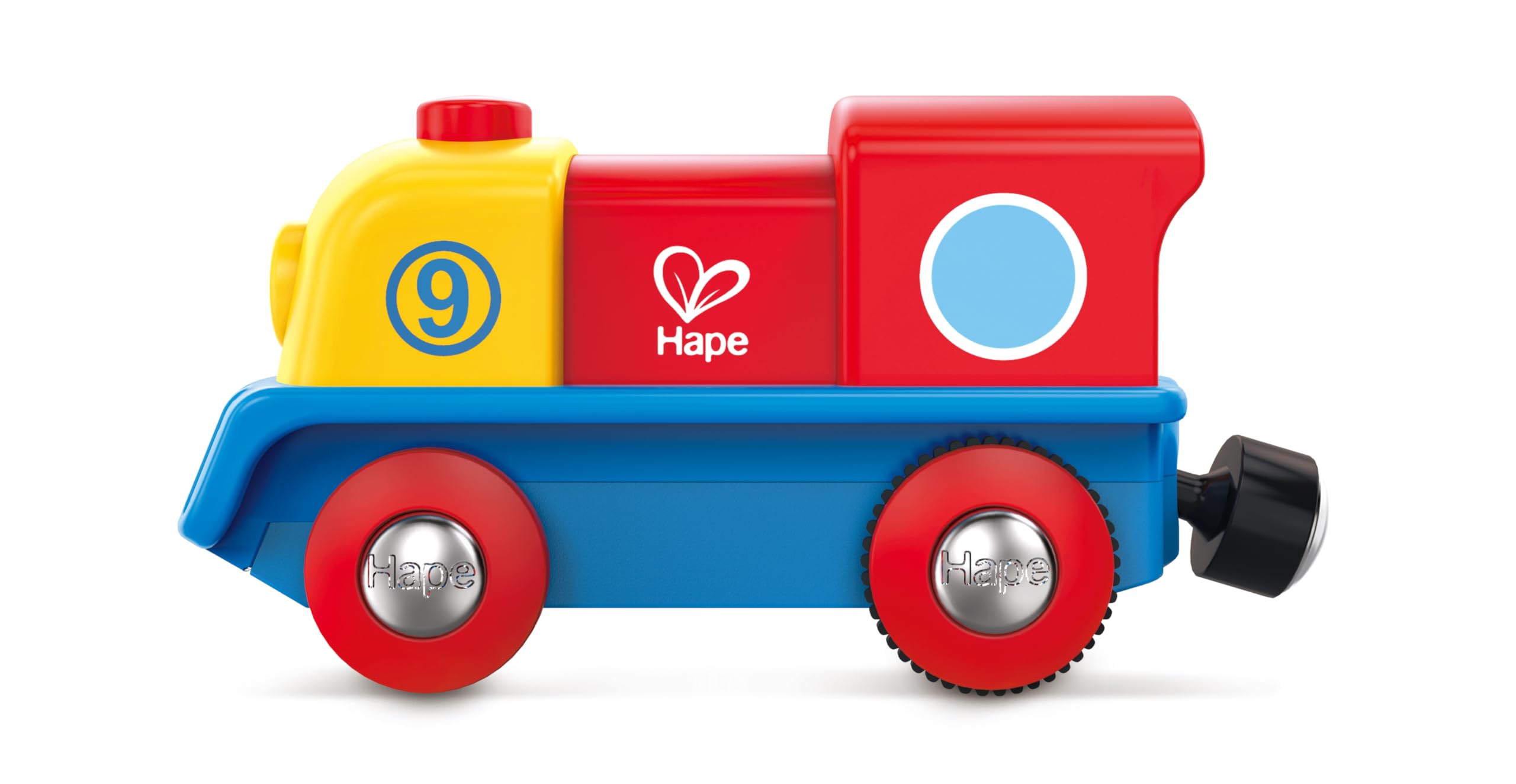 Hape E3820 Piccola Locomotiva a Batteria con Pulsante