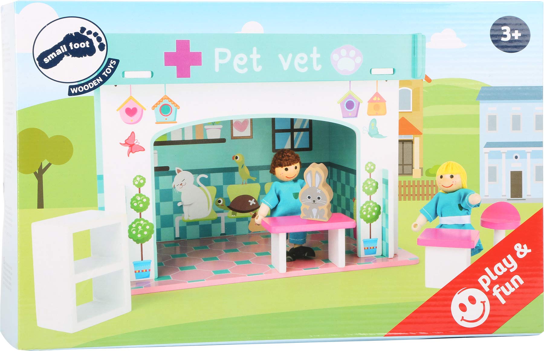 smallfoot 10854 Clinica Veterinaria casa legno gioco viaggio