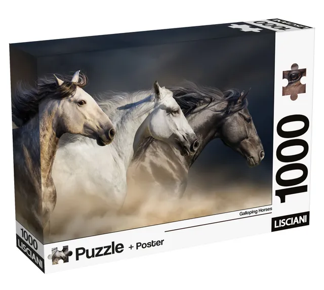 Lisciani Puzzle Poster Horses 1000 puzzle adulti
