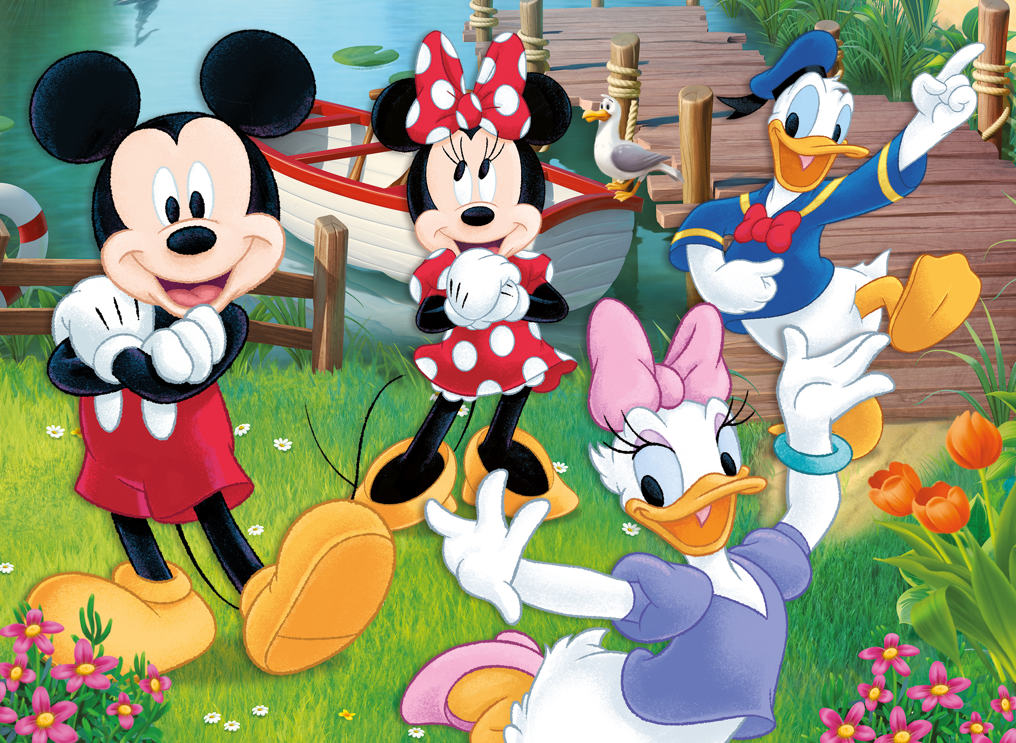 Lisciani Disney DF M-Plus 24 puzzle Mickey da colorare