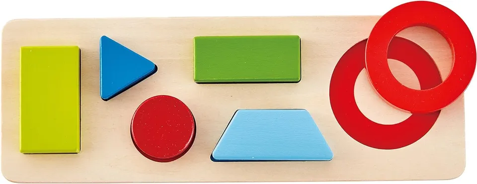 Hape E1615 puzzle in legno 2 livelli 18 mesi+