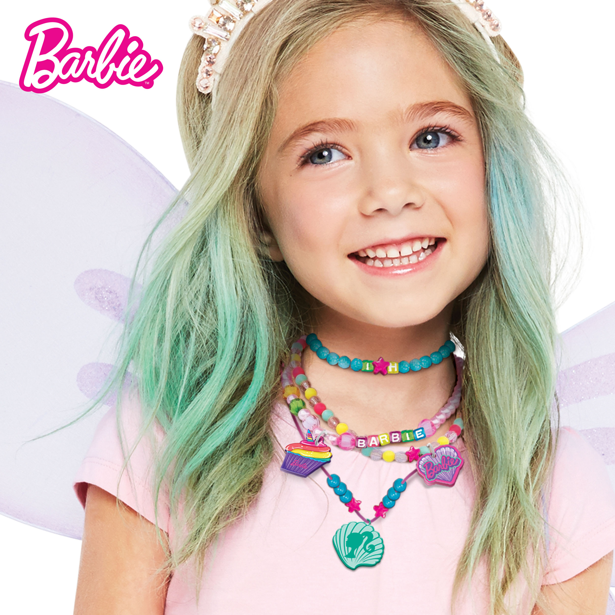 Lisciani Barbie Fashion Jewellery Butterfly kit bijoux perline
