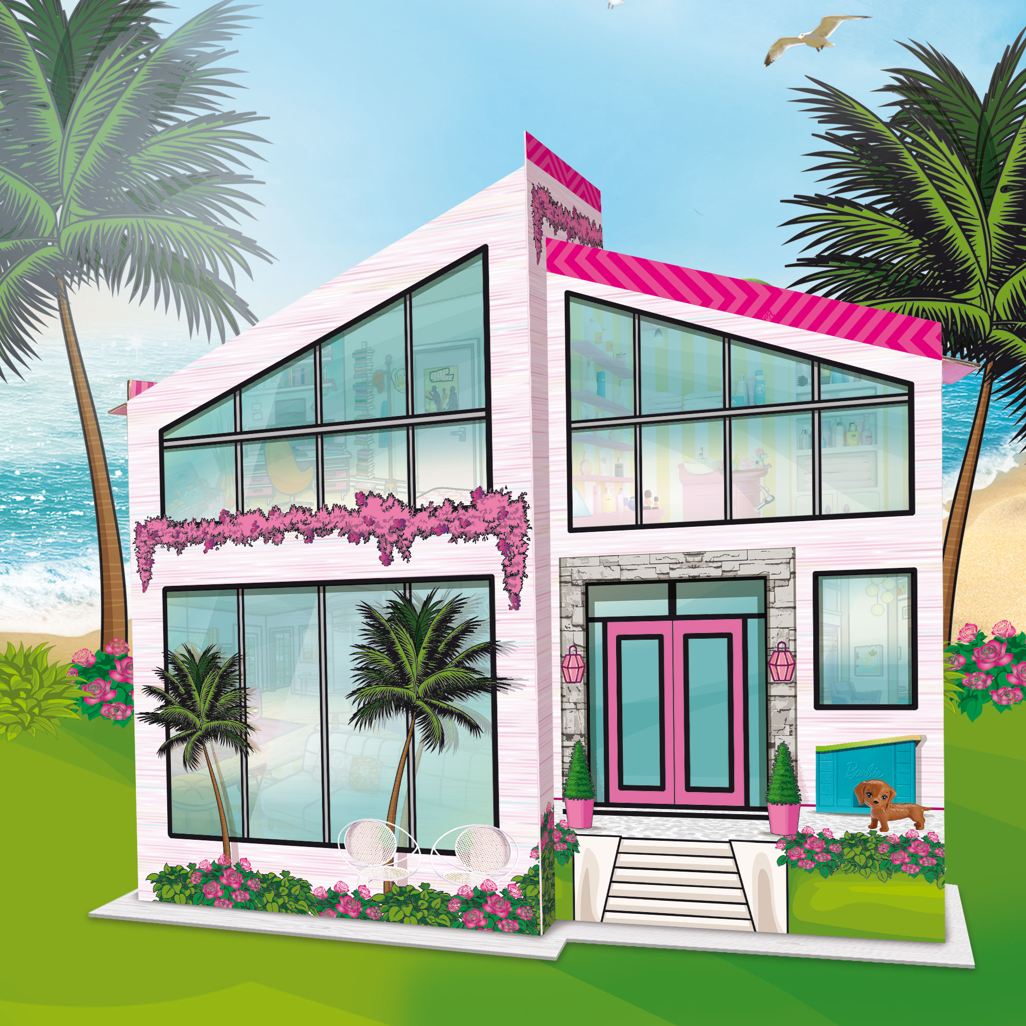 Lisciani Barbie Dream Summer Villa casa 2 piani con bambola