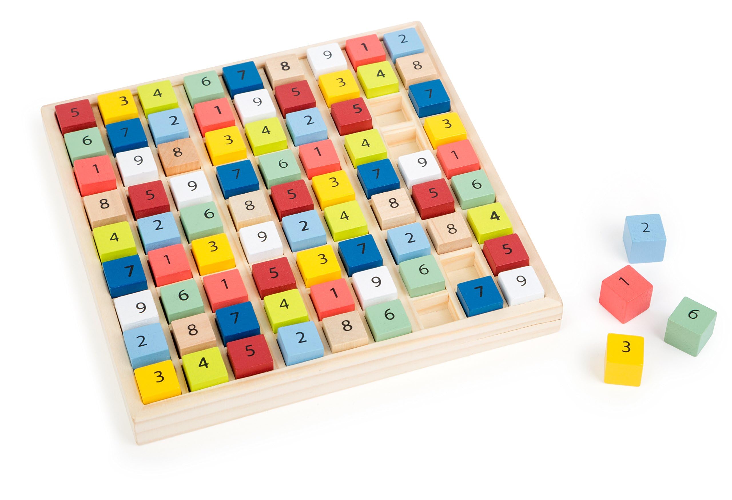 smallfoot Educare 11164 sudoku legno colorato 81 cubi