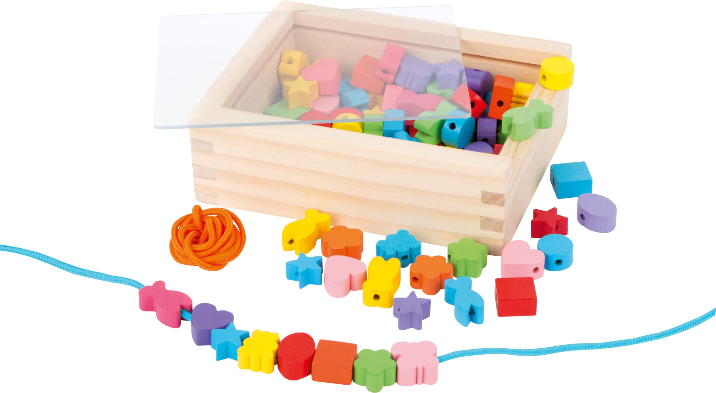 smallfoot 11060 kit perline legno creative braccialetti 3 anni FSC