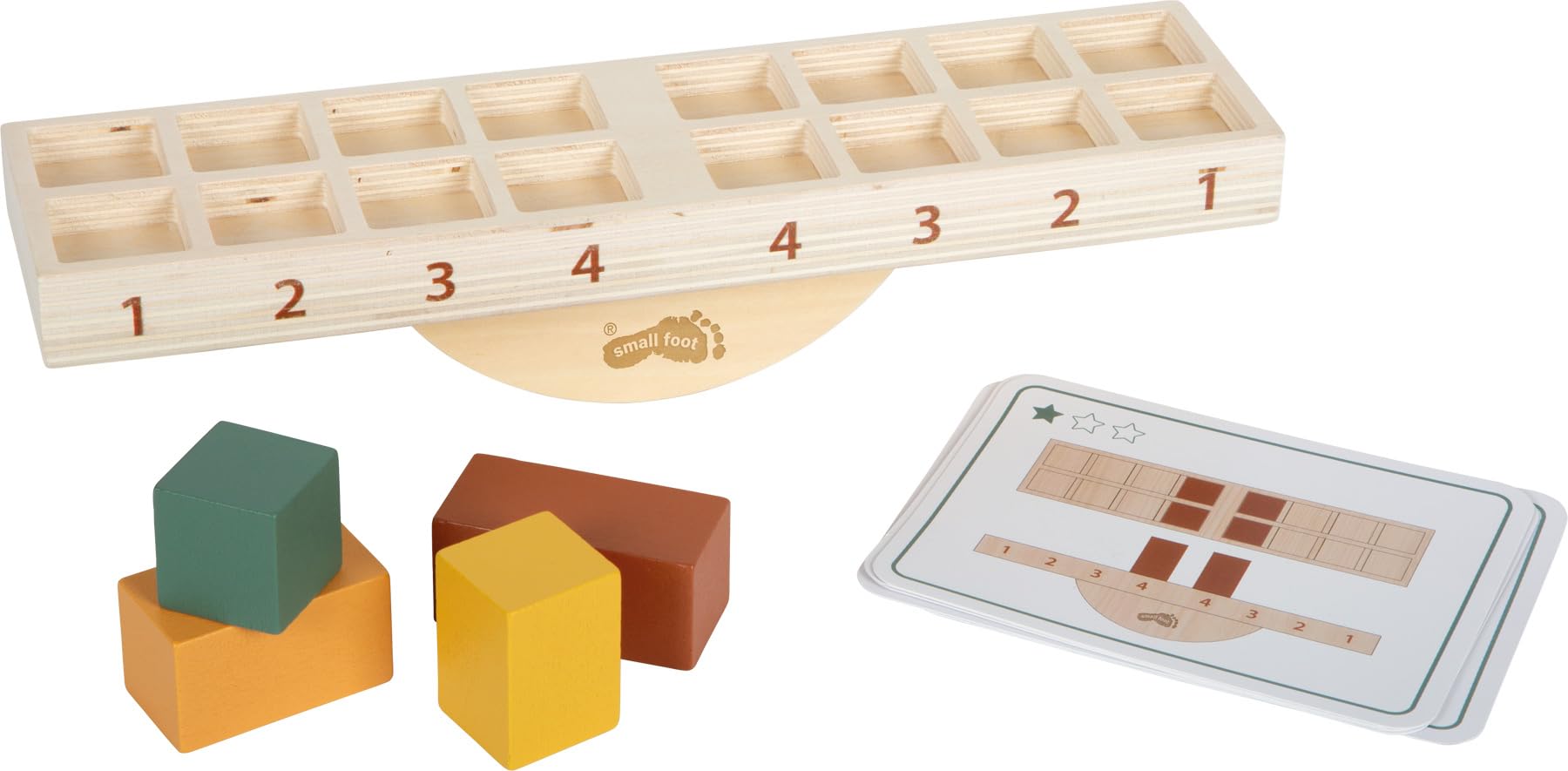 smallfoot Gioco equilibrio montessori altalena legno 16 pezzi