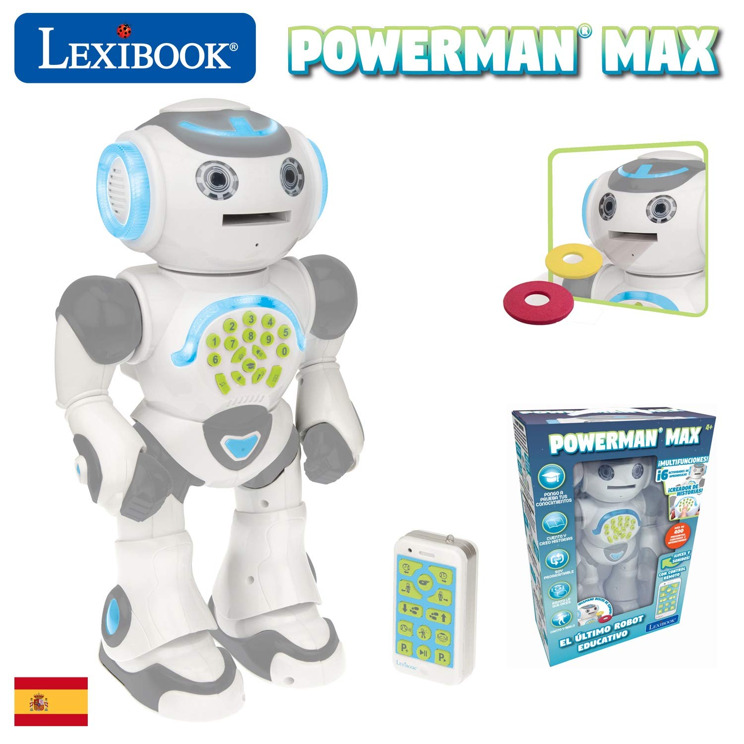 Lexibook Powerman MAX ROB80ES robot parlante spagnolo