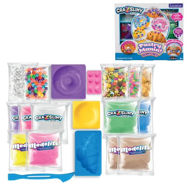Lexibook CRA-Z-Slimy CRSLIM33 kit slime pasticceria sensoriale