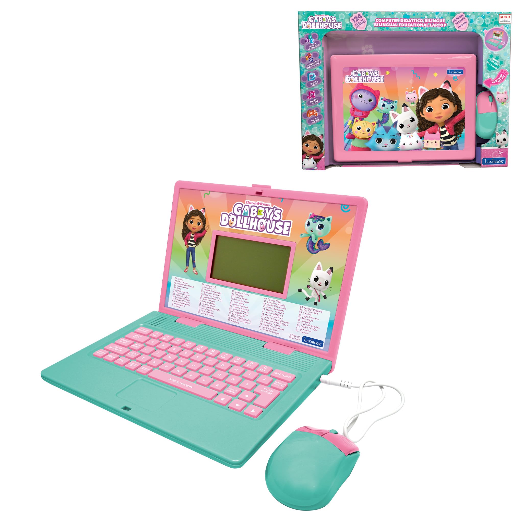 Lexibook Gabby JC598GDH computer bambini rosa/blu bilingue