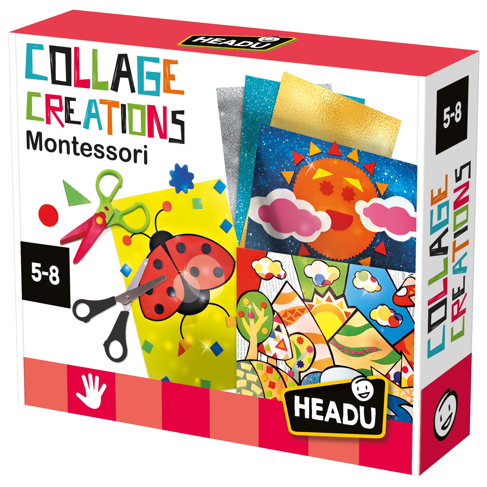 Headu Collage Creations kit collage creativo 5-8 anni