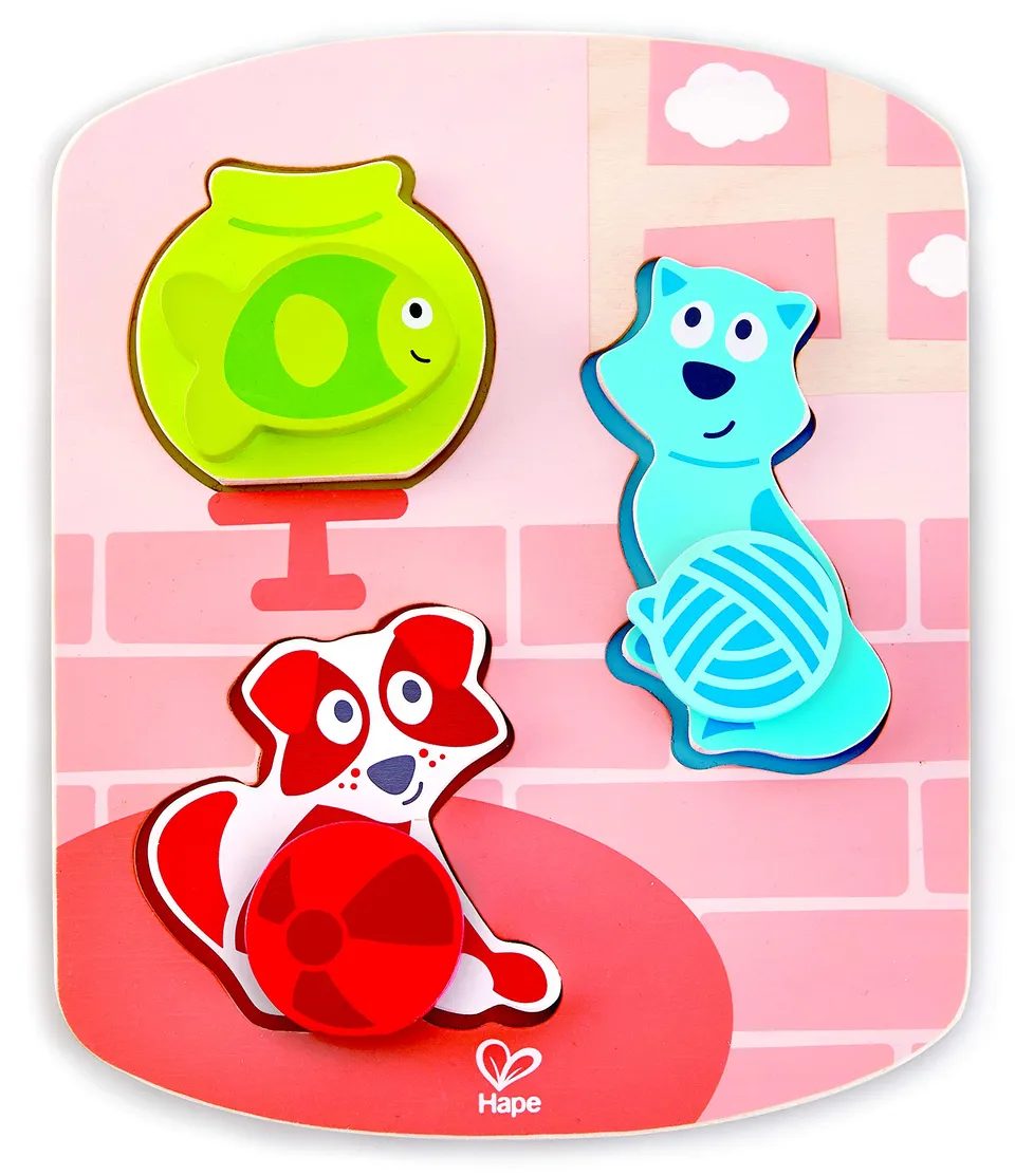 Hape E1610 puzzle legno bambini disegni colorati