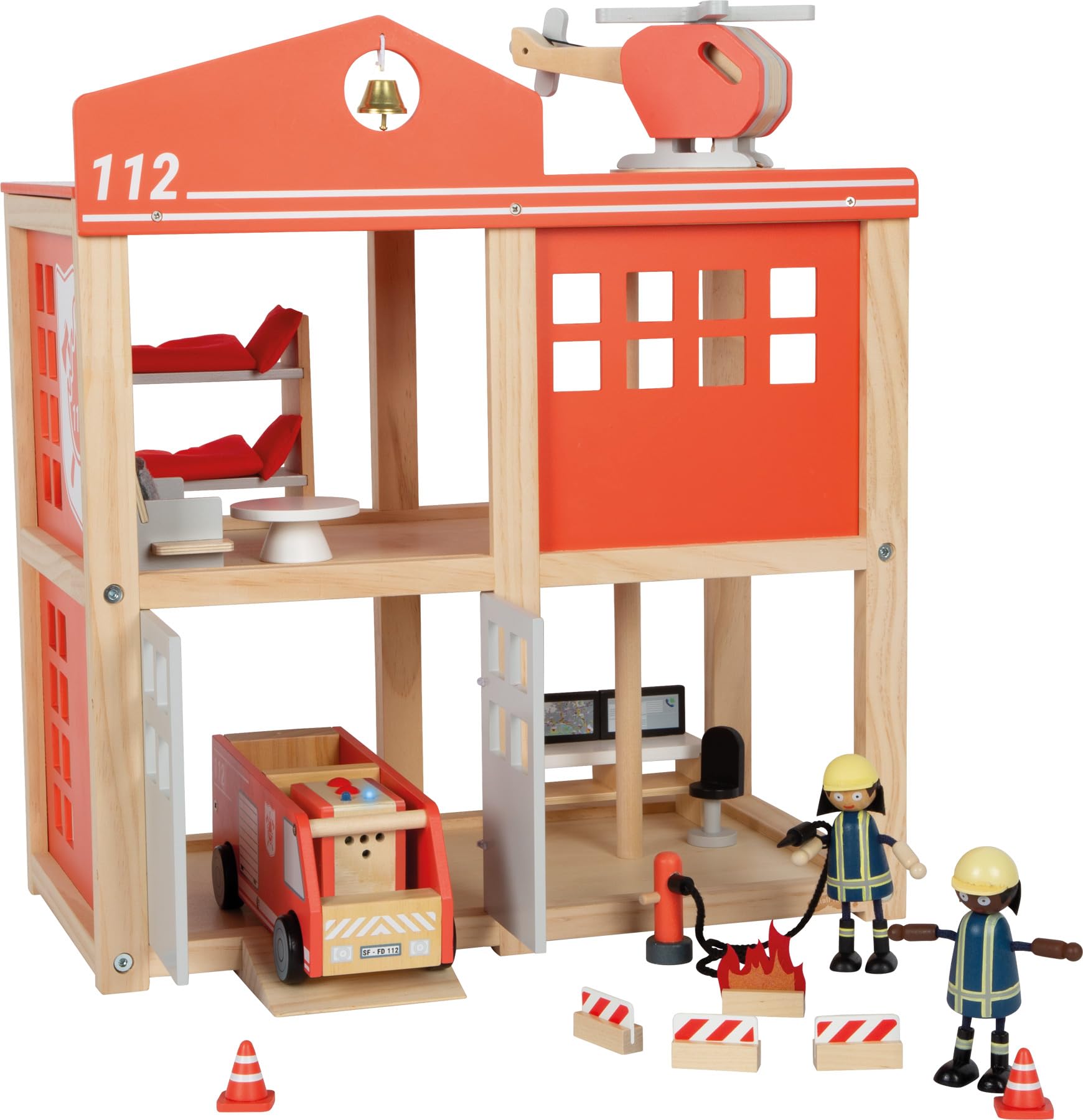 smallfoot Caserma Pompieri Grande gioco legno con accessori