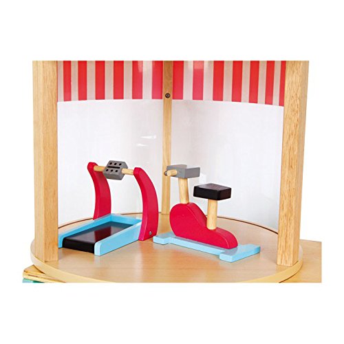 smallfoot casa delle bambole legno 3 piani 21 pezzi