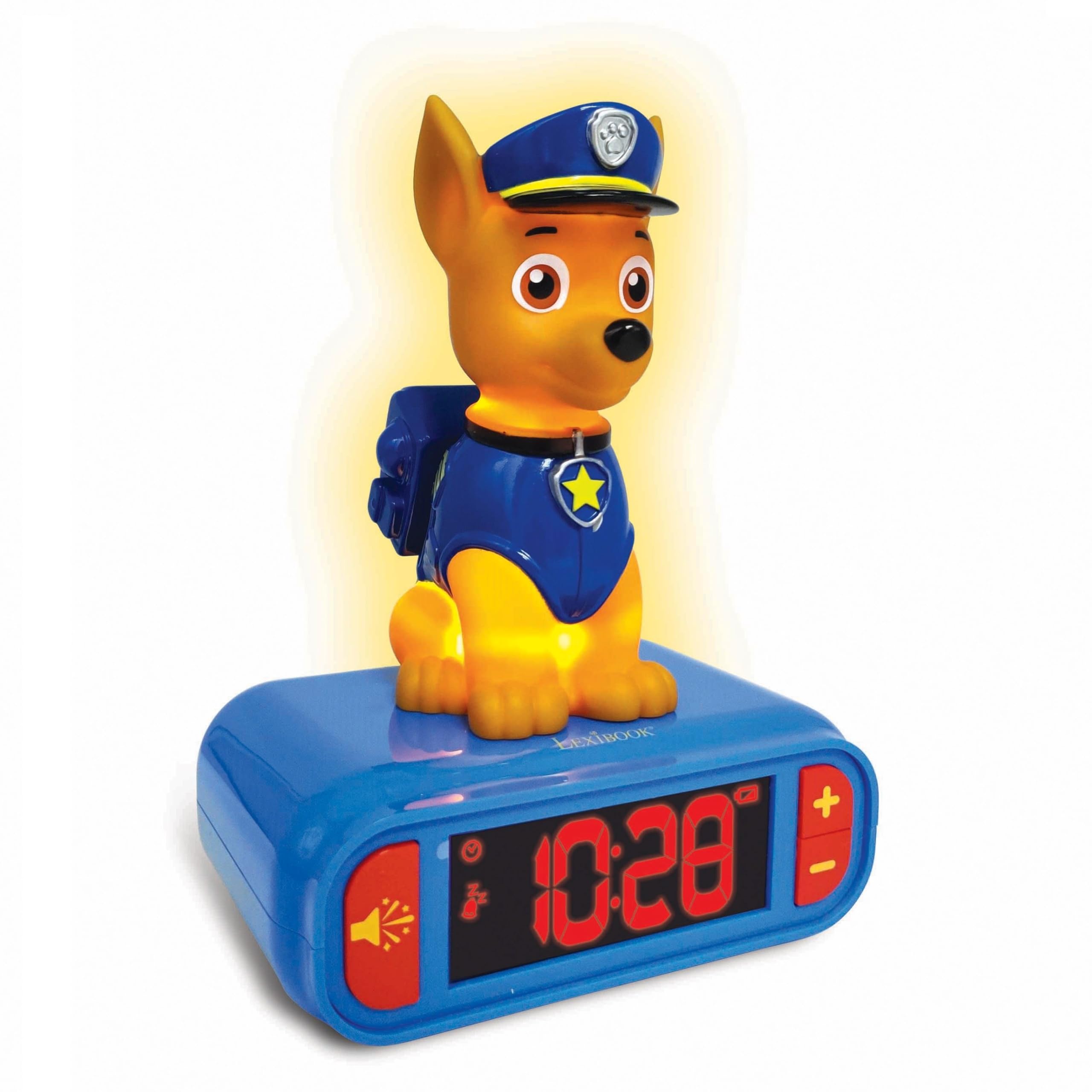 Lexibook Paw Patrol RL800PA sveglia digitale Chase con luce notturna