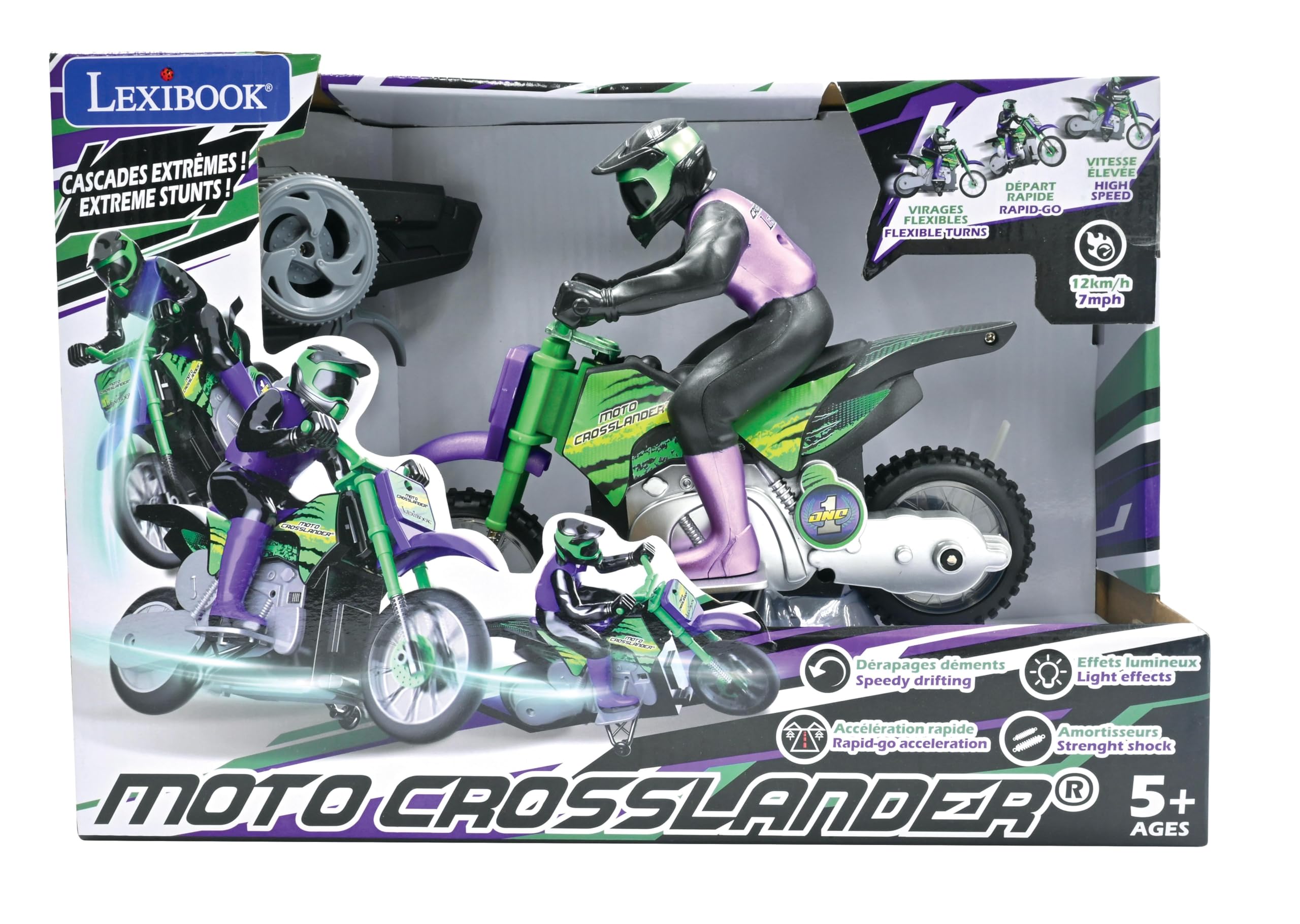 Lexibook Crosslander RC18LXB moto radiocomandata 12 km/h