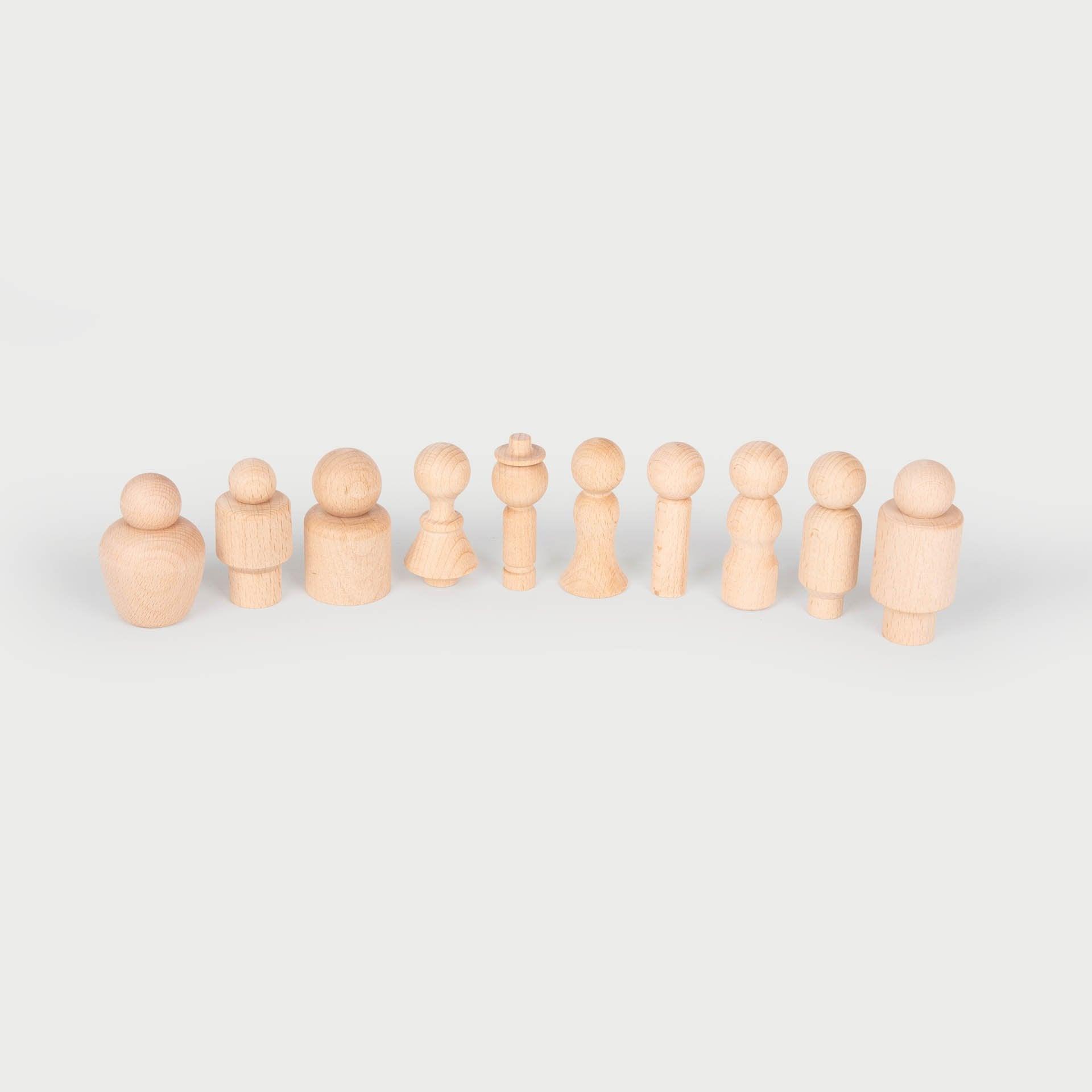 Tickit Wooden Community Figures personaggi legno 10 pezzi