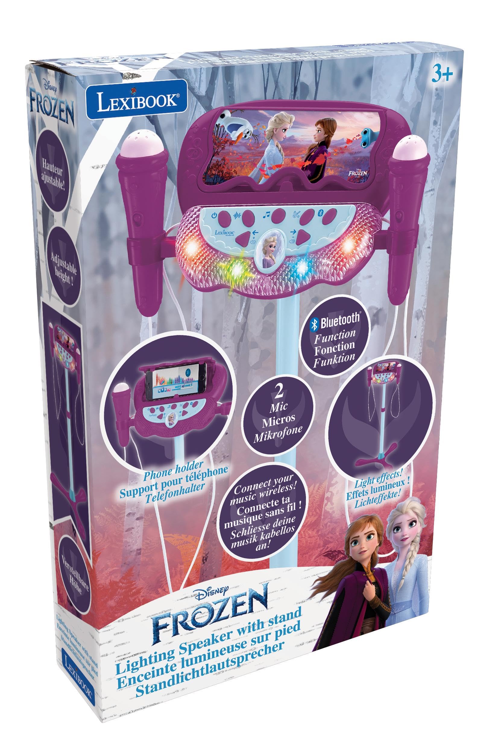 Lexibook Frozen S160FZLXB cassa microfono con asta viola blu