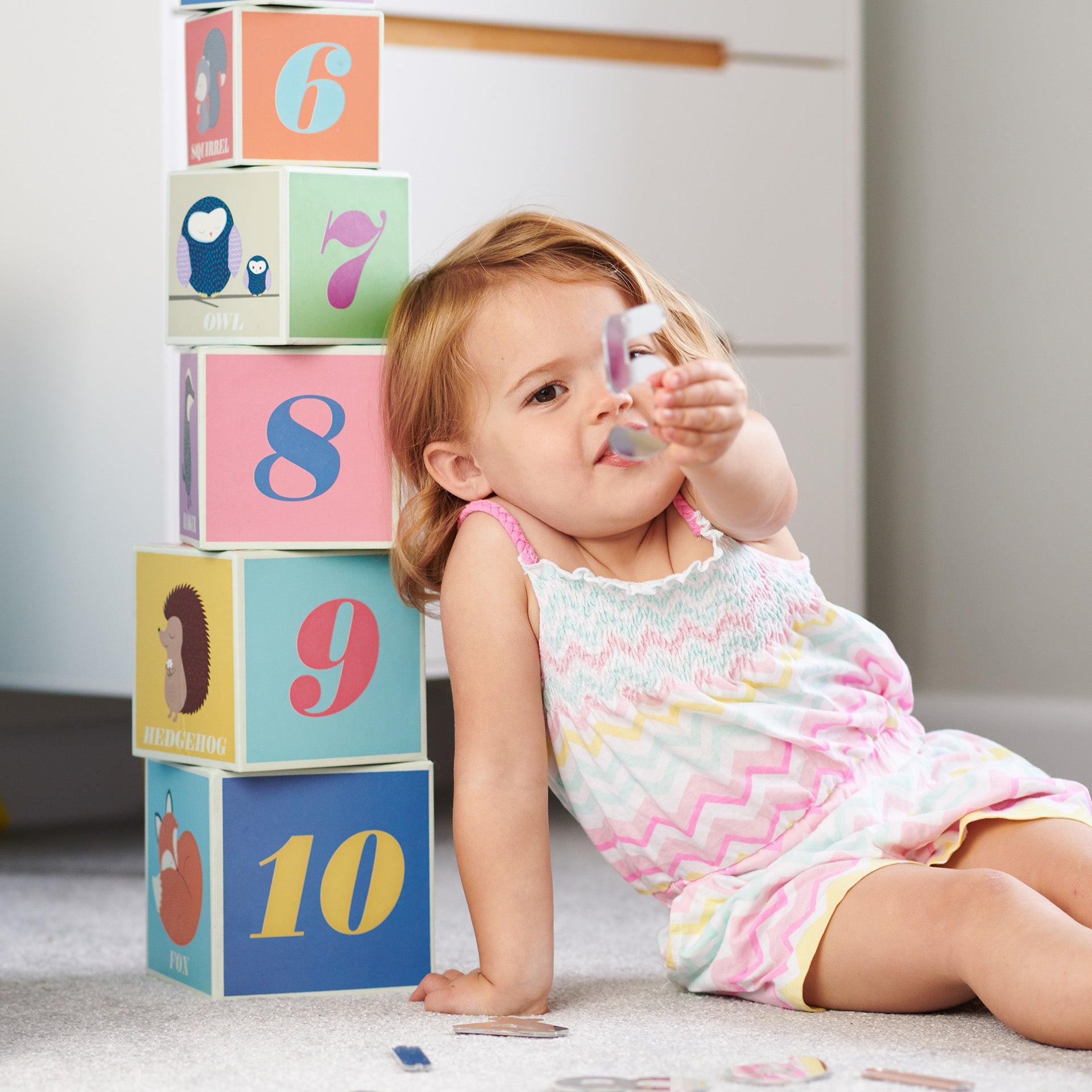 Tickit Mirror Numbers numeri specchio acrilico 14 pezzi