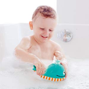 Hape Balena Soffia Bolle giocattolo bagnetto blu