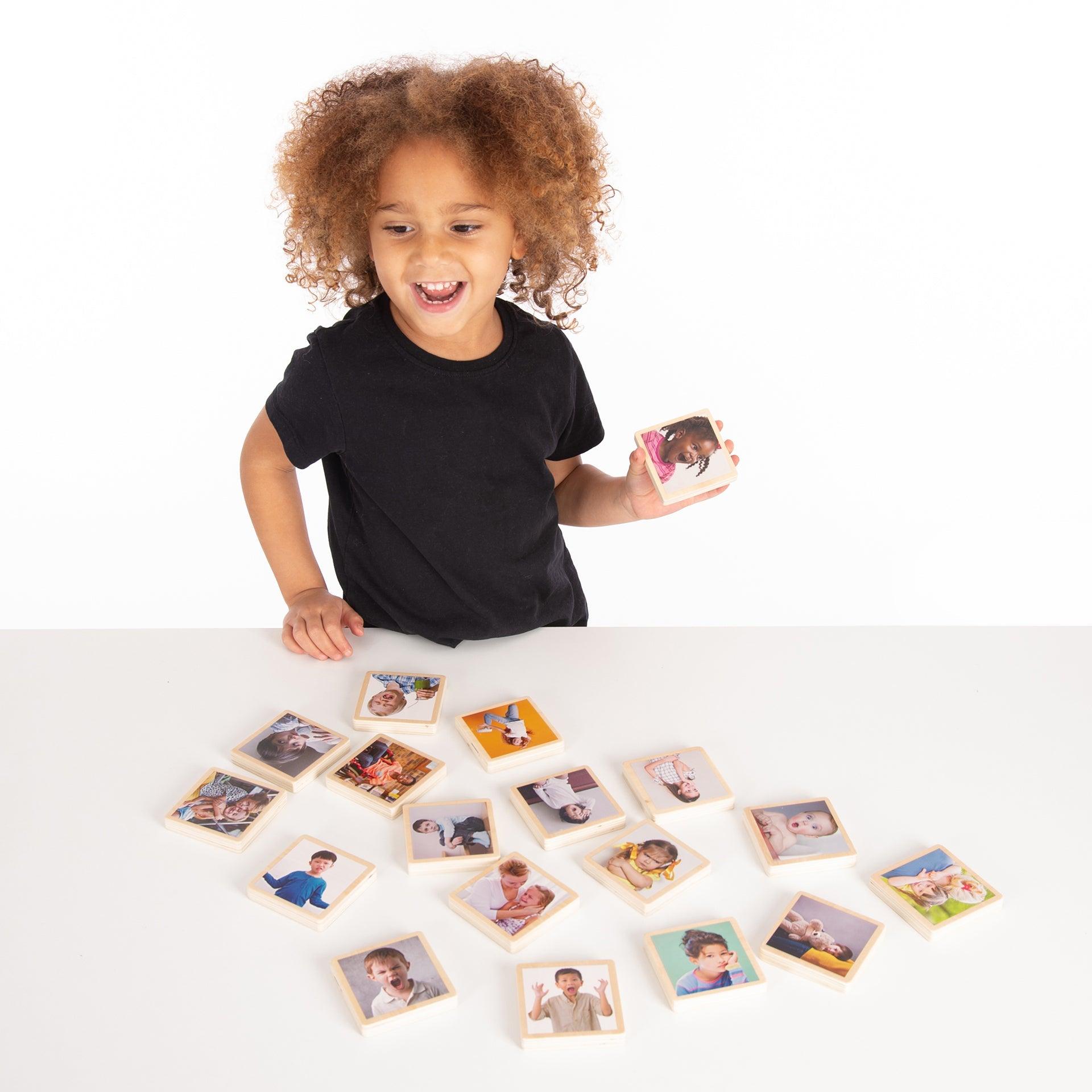 Tickit My Emotions Tiles tessere legno emozioni 18 pezzi