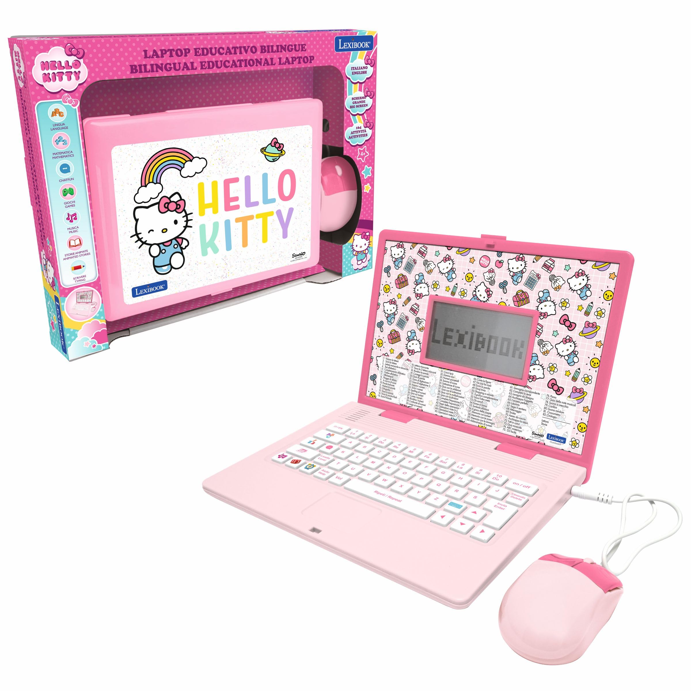 Lexibook Hello Kitty JC598HKi5 laptop educativo inglese-italiano