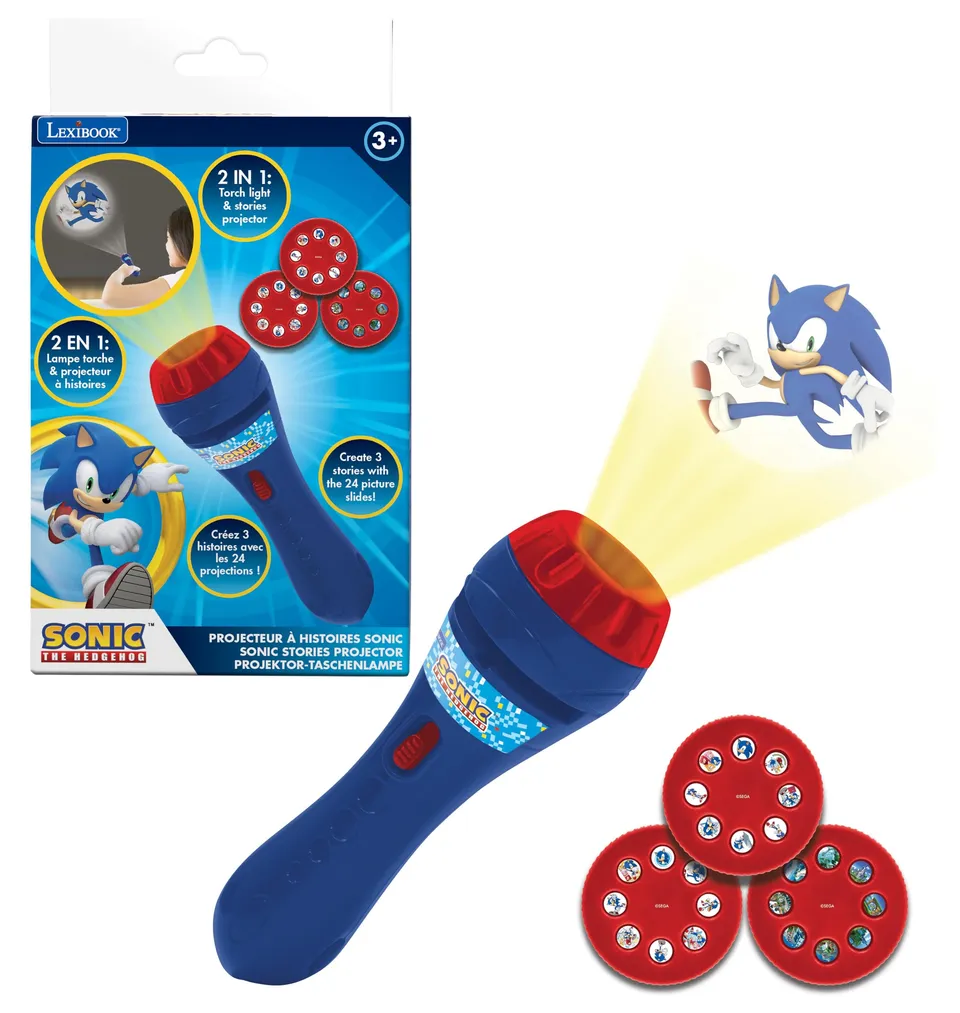 Lexibook Sonic LTC050SN proiettore storie rosso/blu 24 immagini
