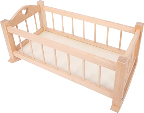 small foot Natura culla bambole legno naturale dondolo