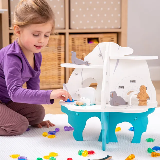 Tickit Polar Island isola polare gioco legno 10 pezzi