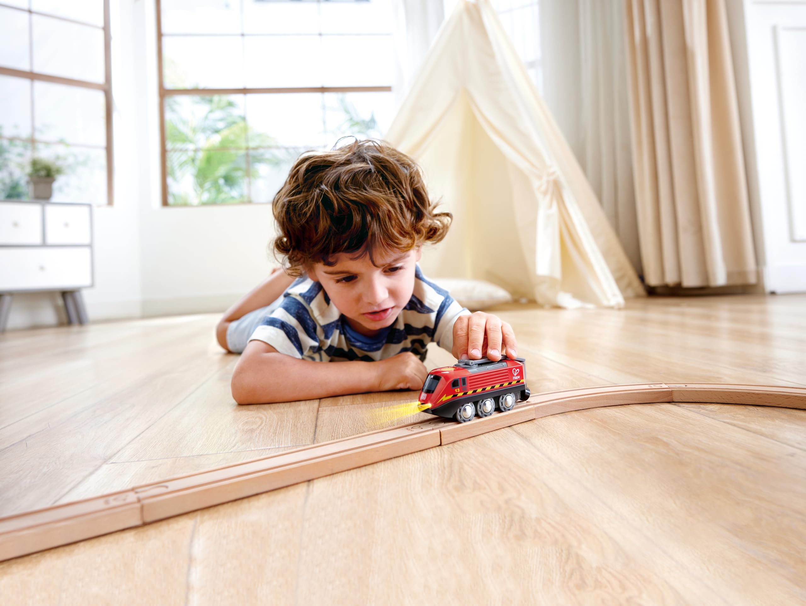 Hape Locomotiva ricaricabile trenino legno USB