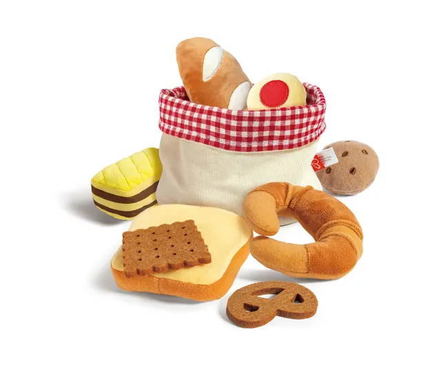 Hape E3168 cesto pane giocattolo feltro 18 mesi