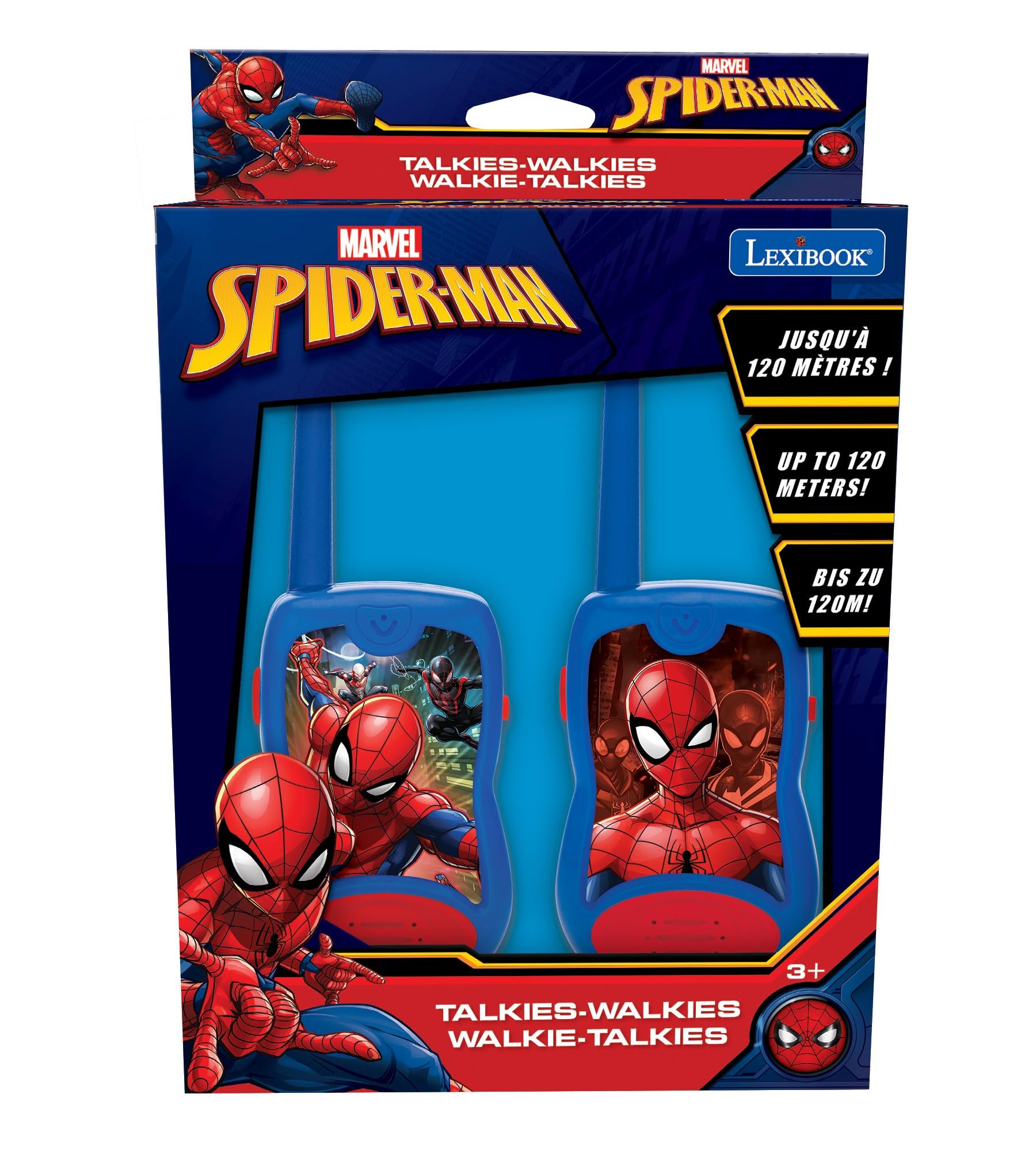 Lexibook Spider-Man TW12SPLXB walkie talkie bambini blu 120m