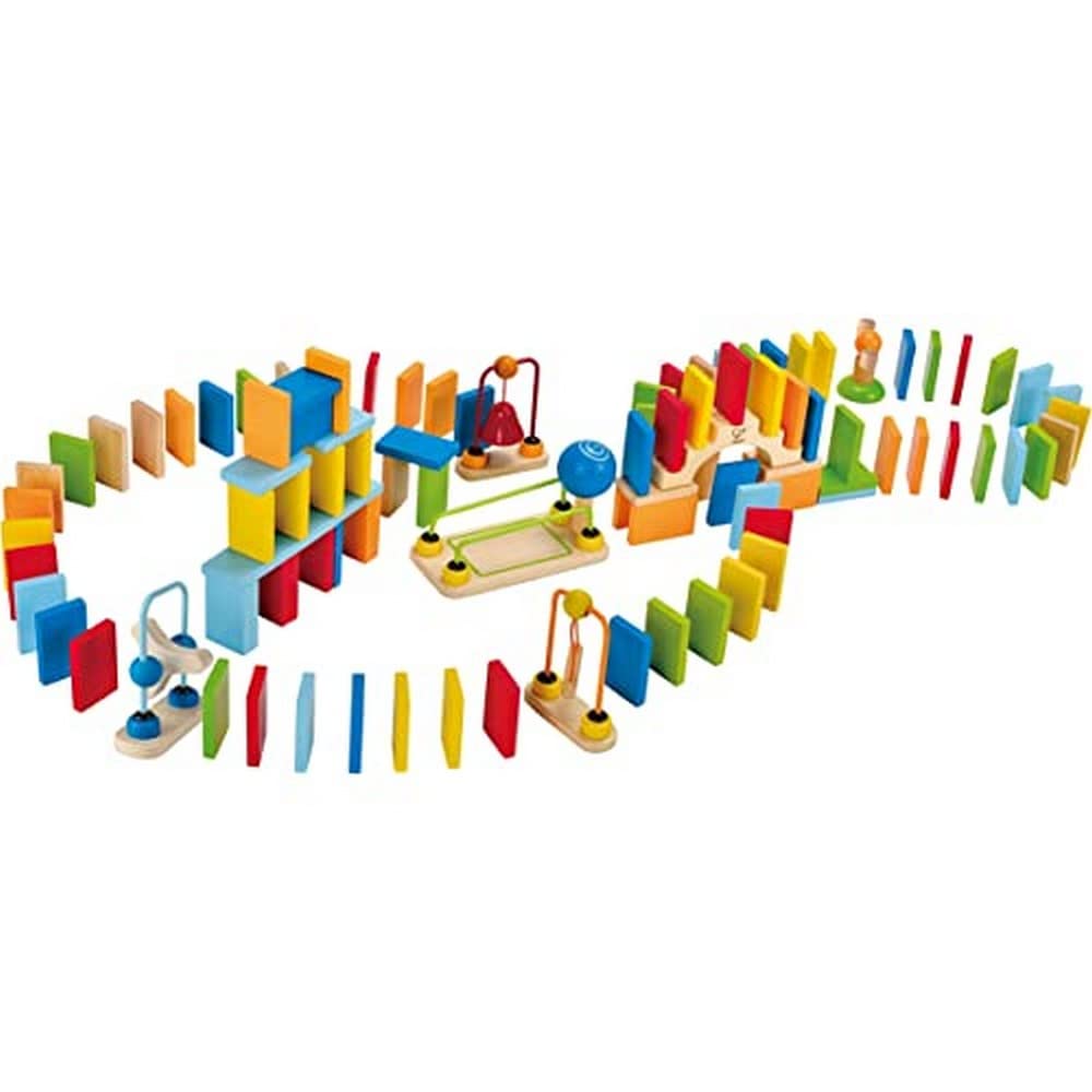 Hape Domino Dinamici set domino legno 107 pezzi multicolore