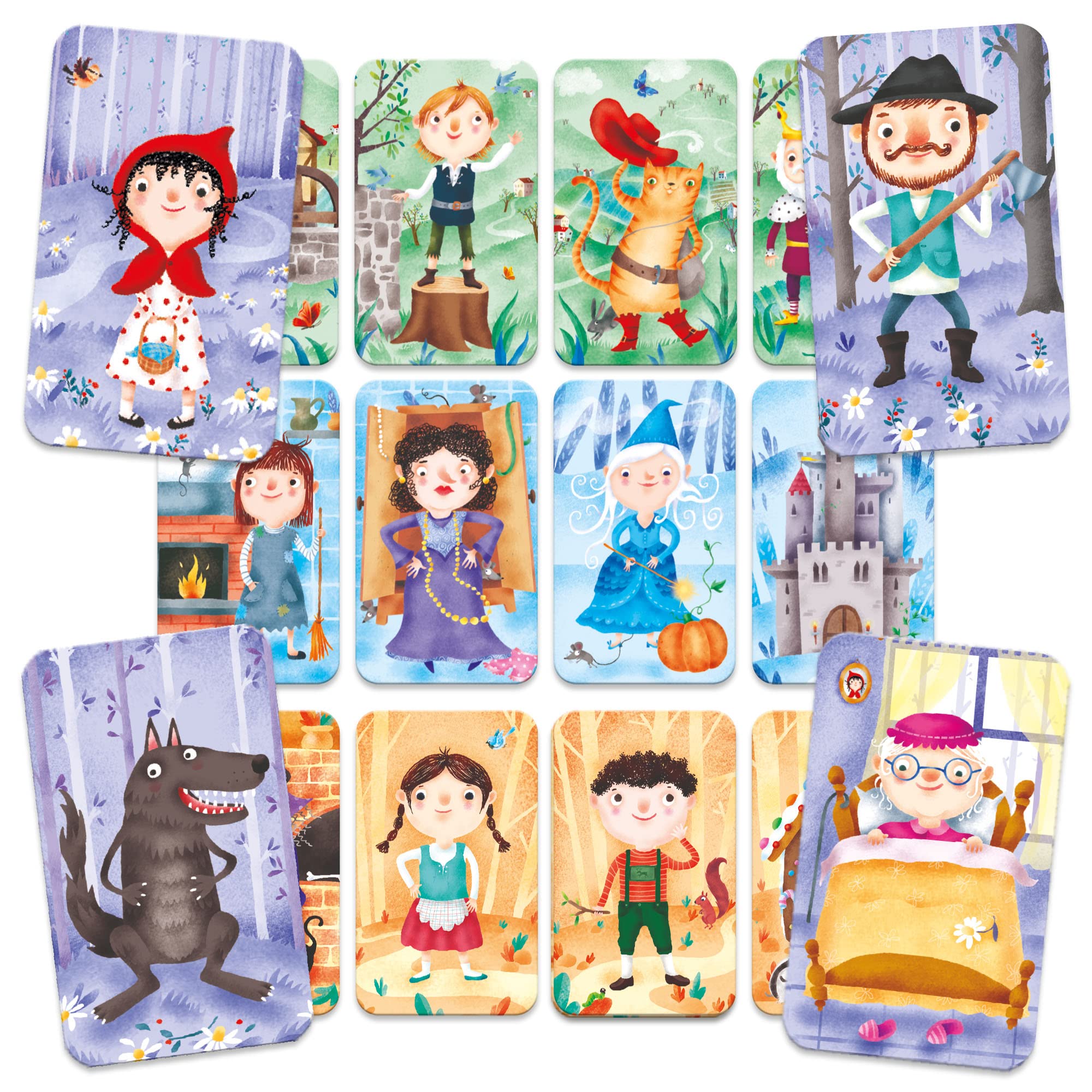 Headu Invent Fairy Tales flashcards fiabe 25 carte 2-5 anni