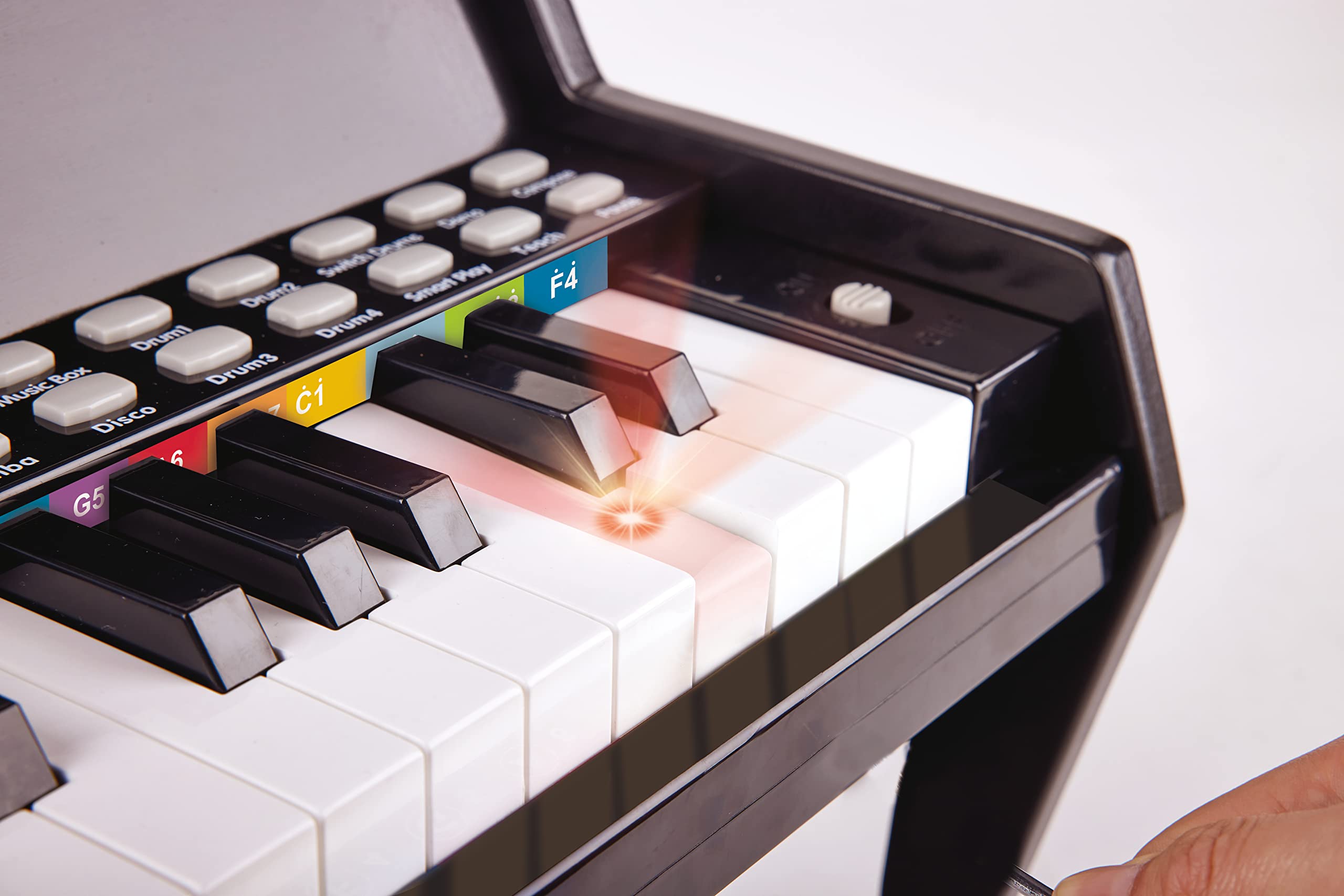 Hape Impara con le Luci Piano Nero pianoforte 25 tasti luminosi