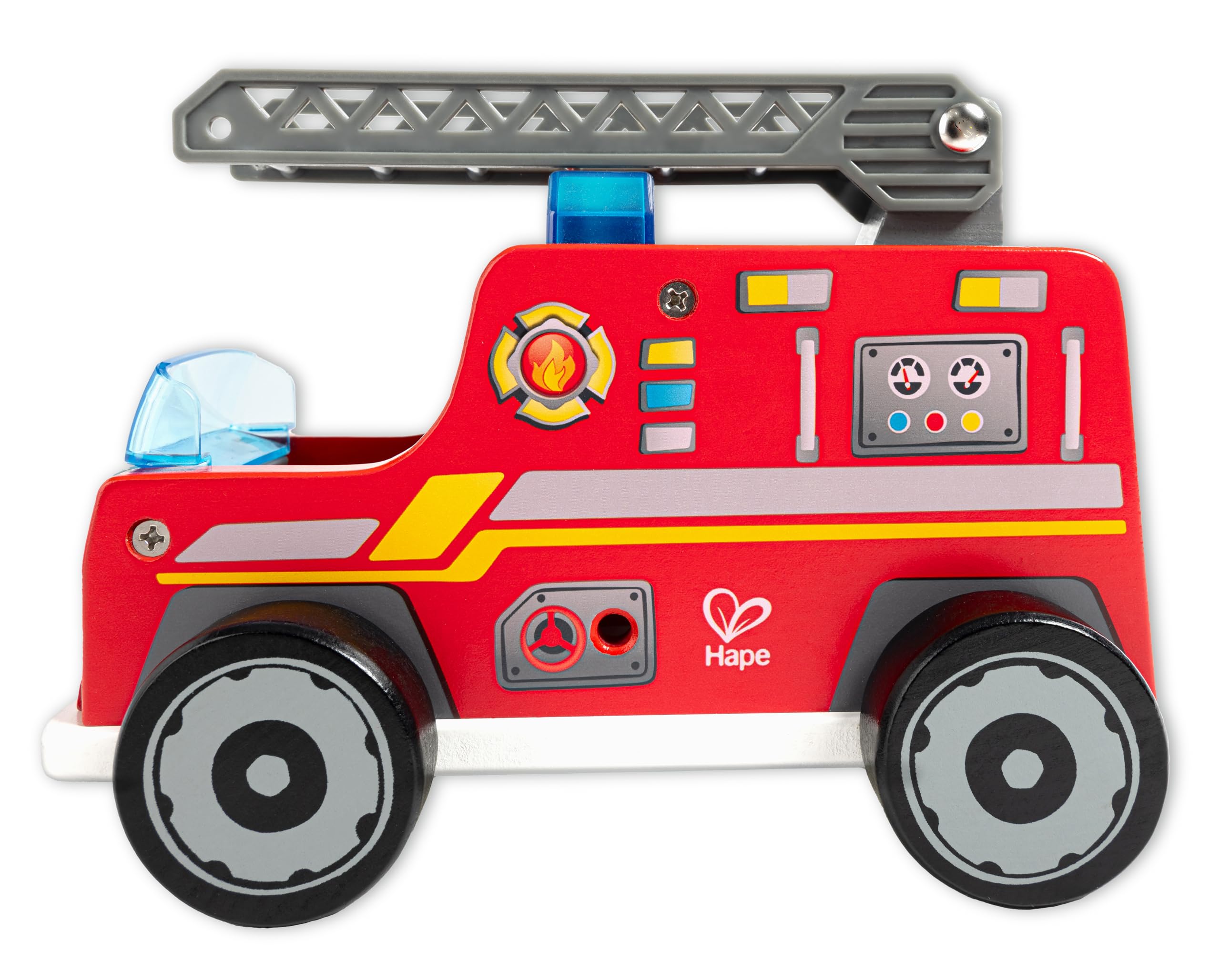 Hape Set Vigile del Fuoco camion pompieri con cagnolino