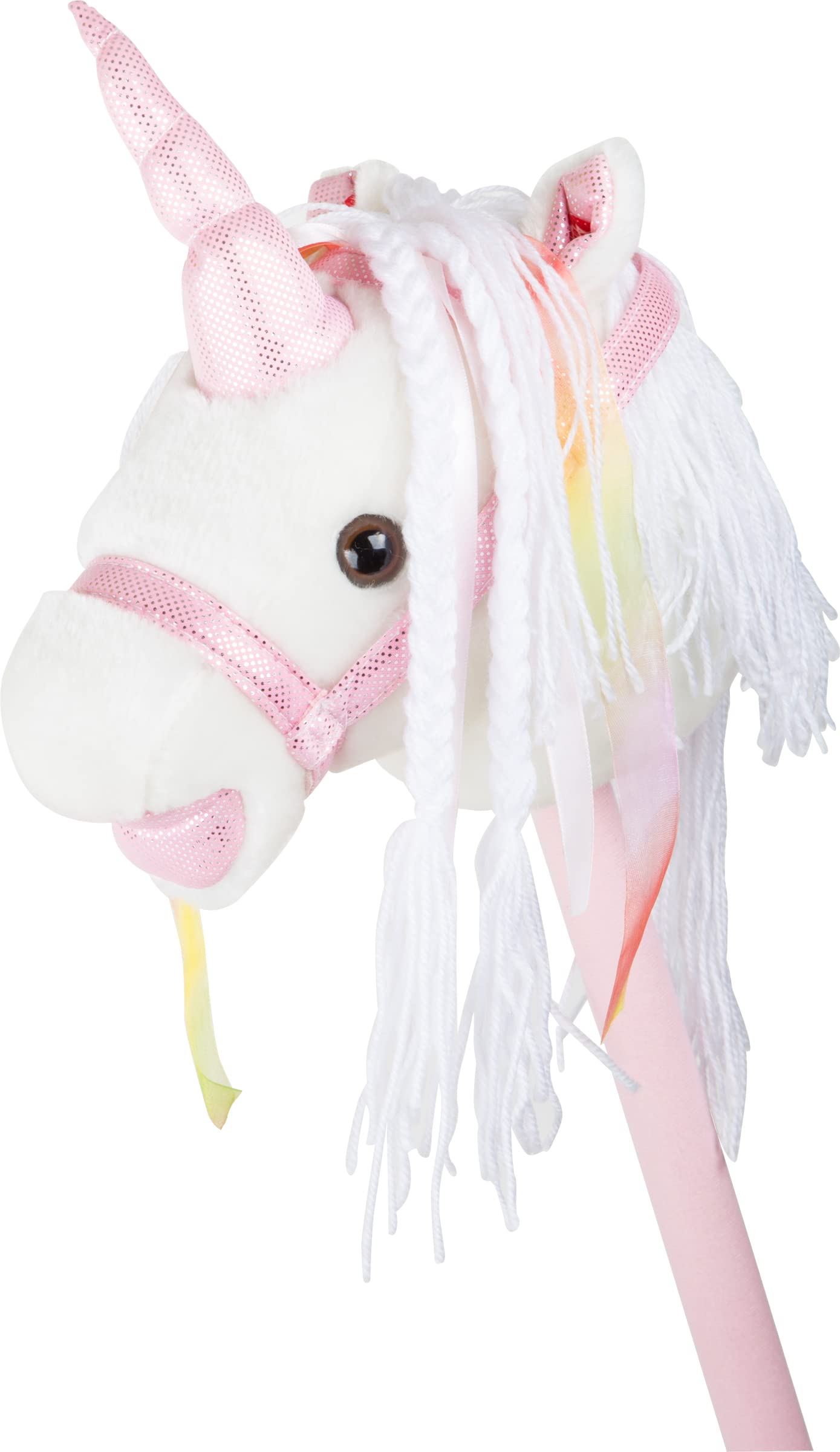 smallfoot 10279 unicorno bianco a bastone morbido con suono