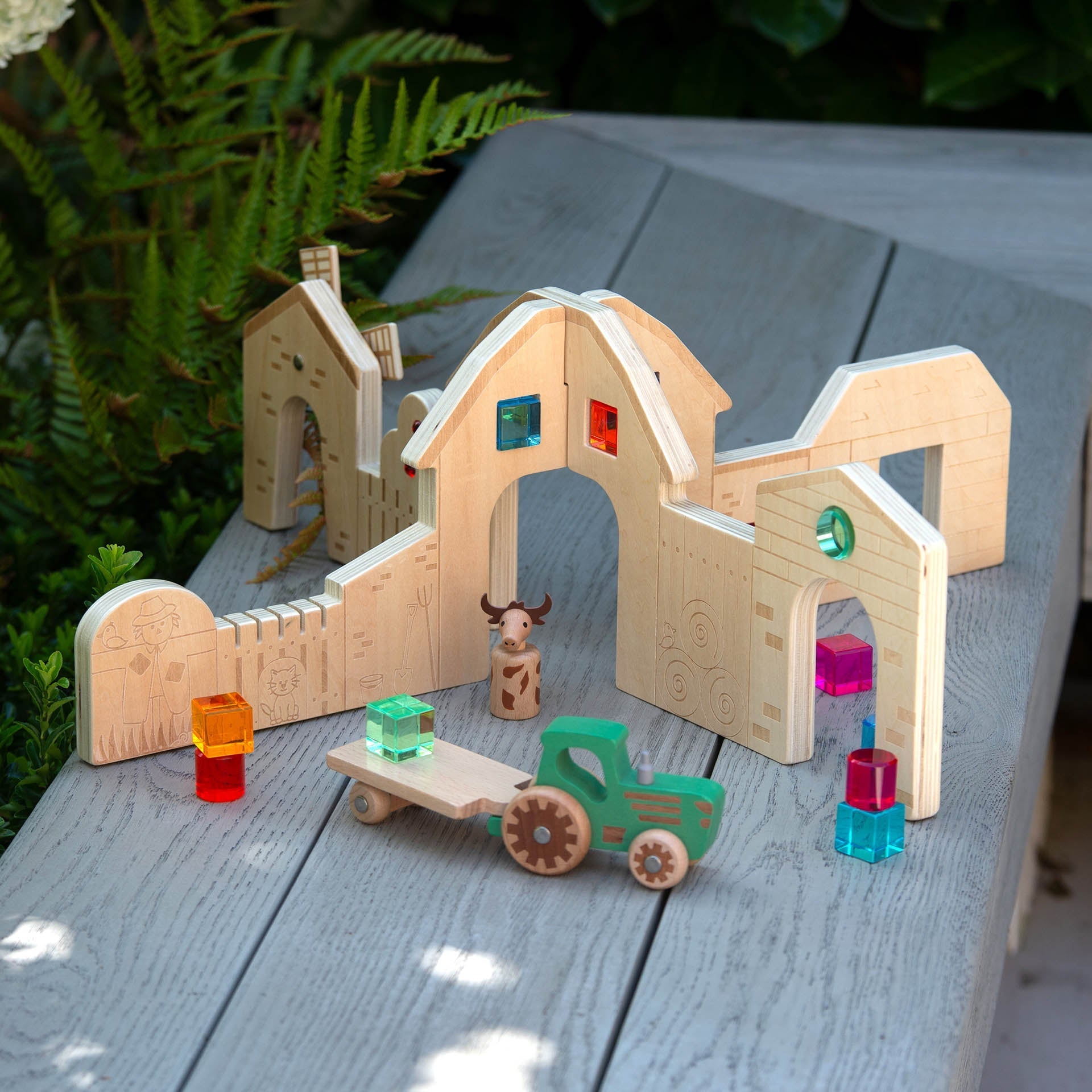 Tickit Farm Discovery divisori fattoria legno 2 pezzi