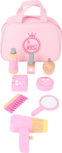 smallfoot 10607 borsa trucco legno rosa
