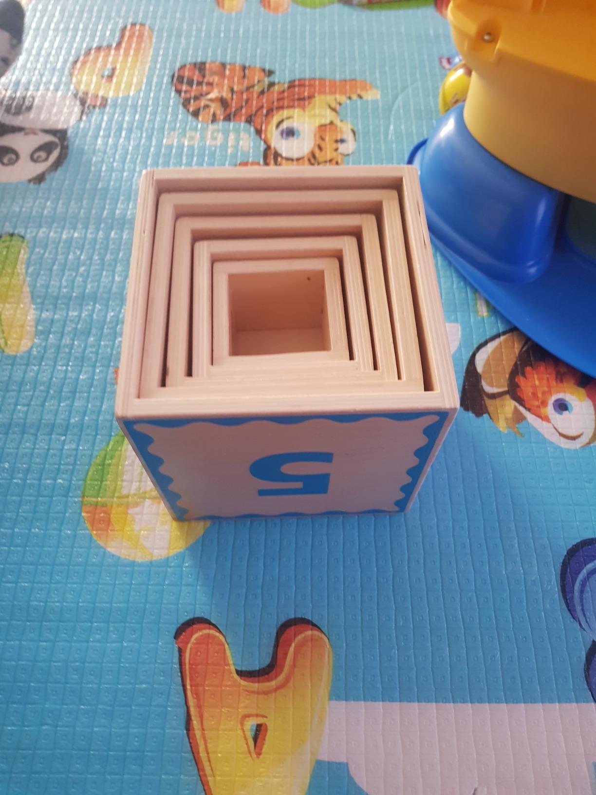 Hape E0413 piramide gioco impilabile legno 5 blocchi