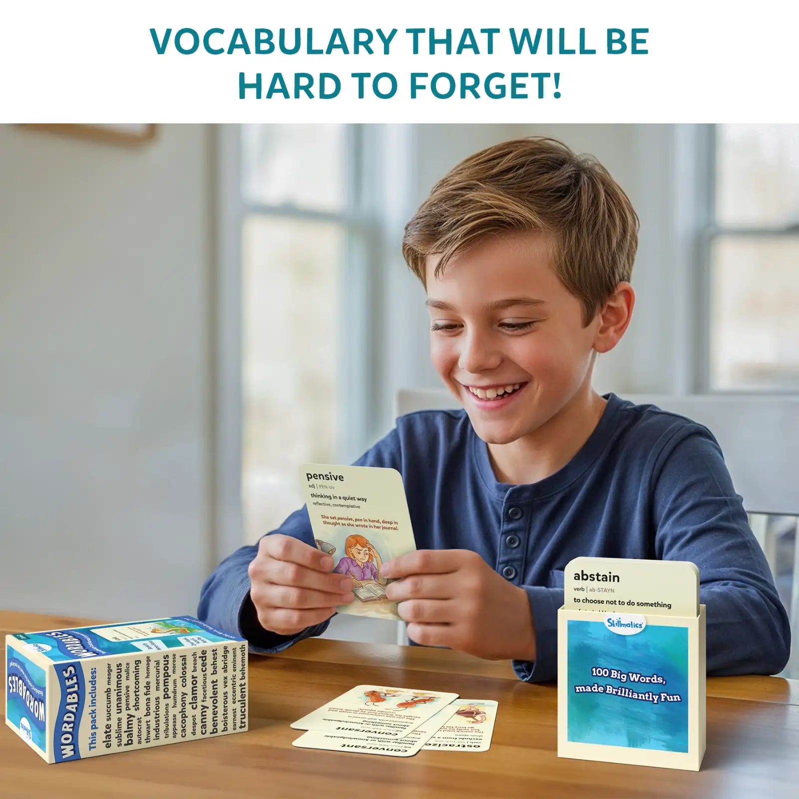 Skillmatics Wordables Level 2 flashcard vocabolario 10+ anni