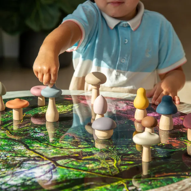 Tickit SiliSoft Woodland Mushroom funghetti silicone 12 pezzi Terra