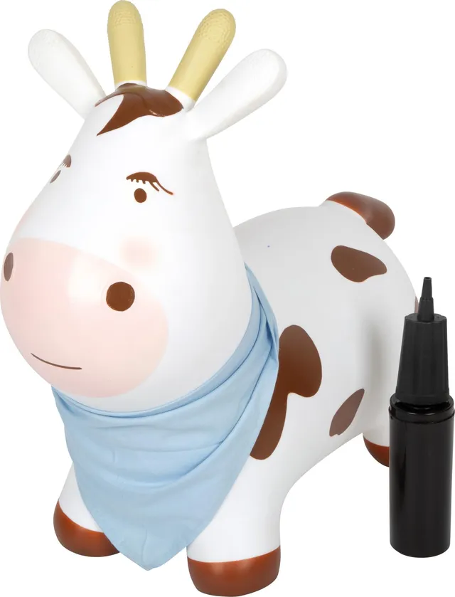 smallfoot 12784 mucca saltellante gonfiabile con pompa dai 2 anni