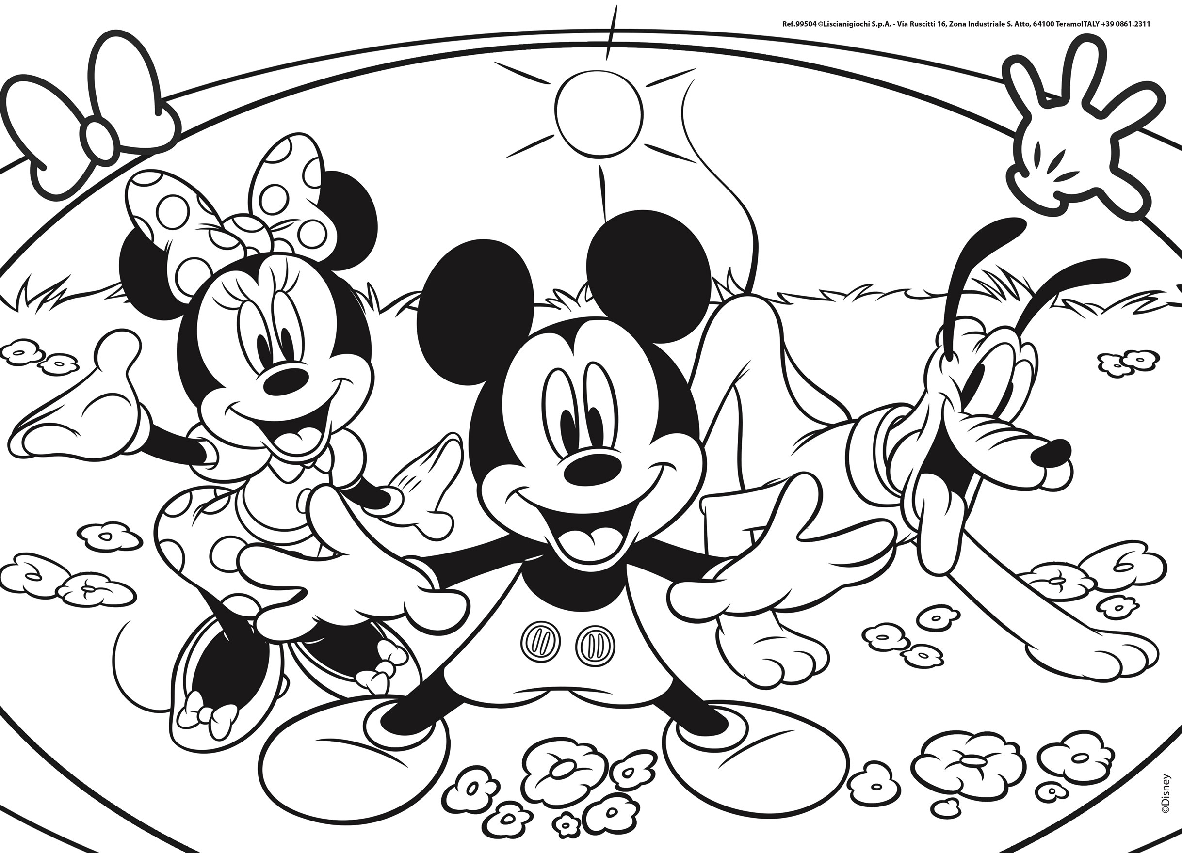 Lisciani Disney Puzzle M-Plus 48 Mickey puzzle 48 pezzi da colorare