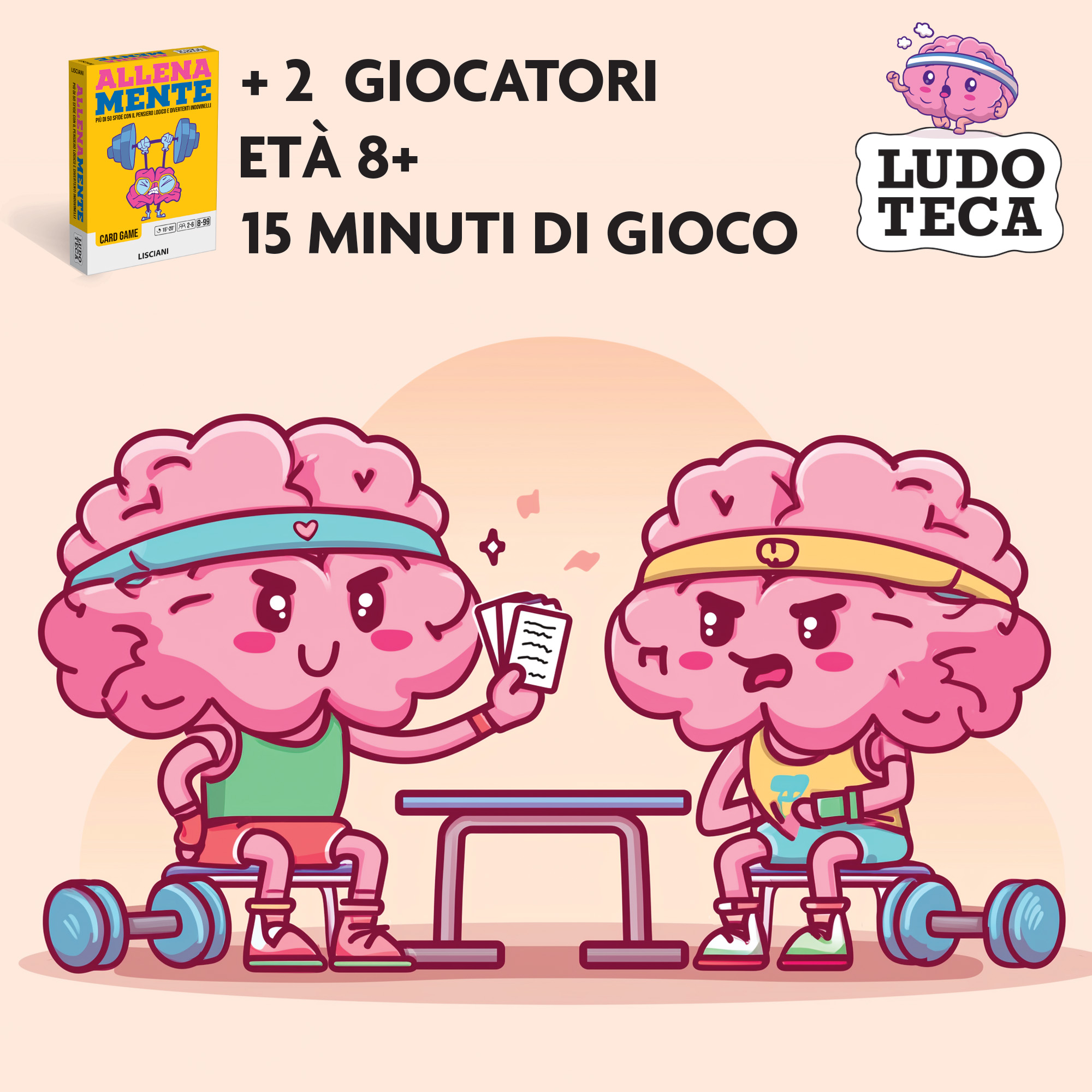 Lisciani Ludoteca Allena Mente gioco carte enigmi