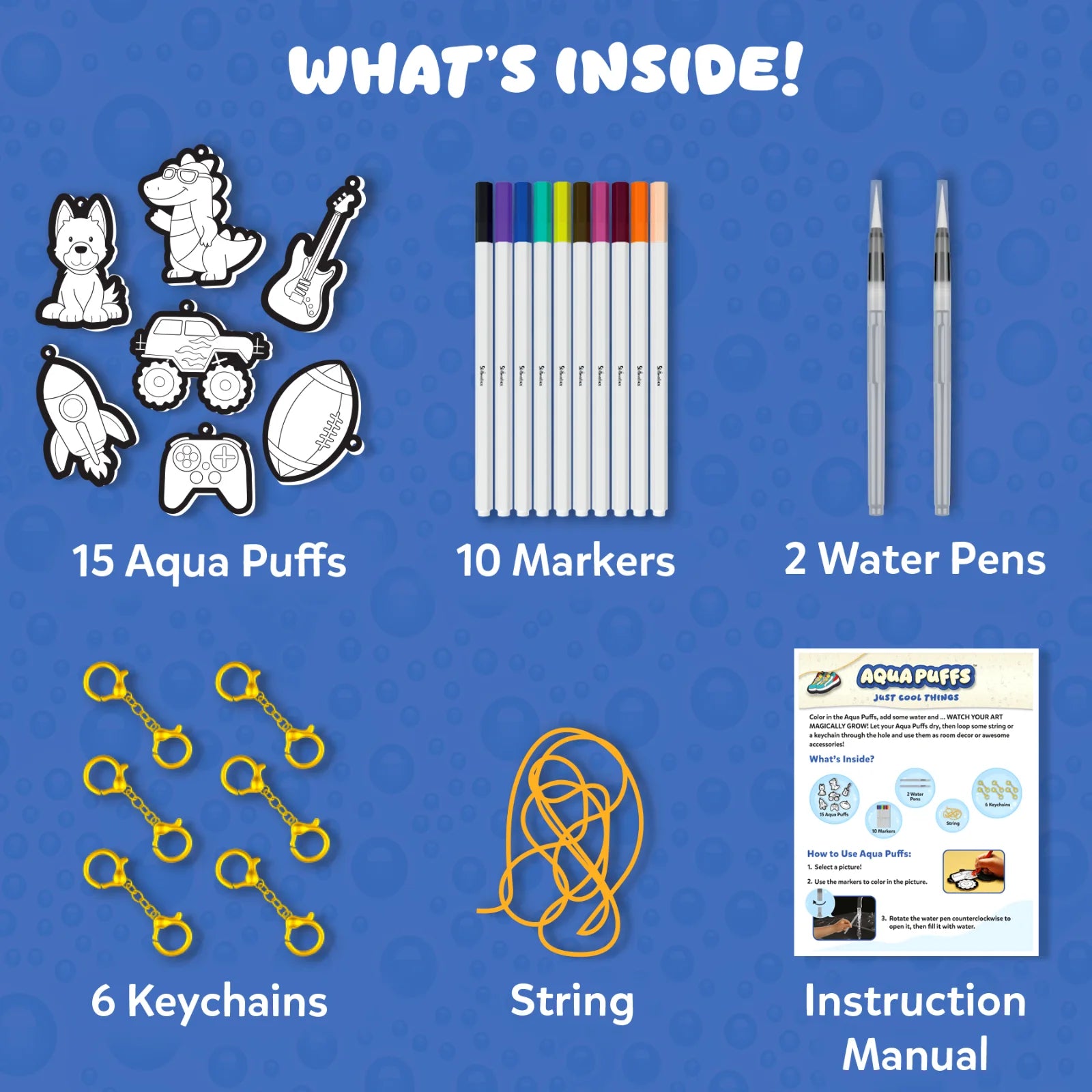 Skillmatics Aqua Puffs Just Cool Things kit 3D 4+ anni