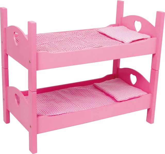 smallfoot 2871 letto bambole rosa a castello