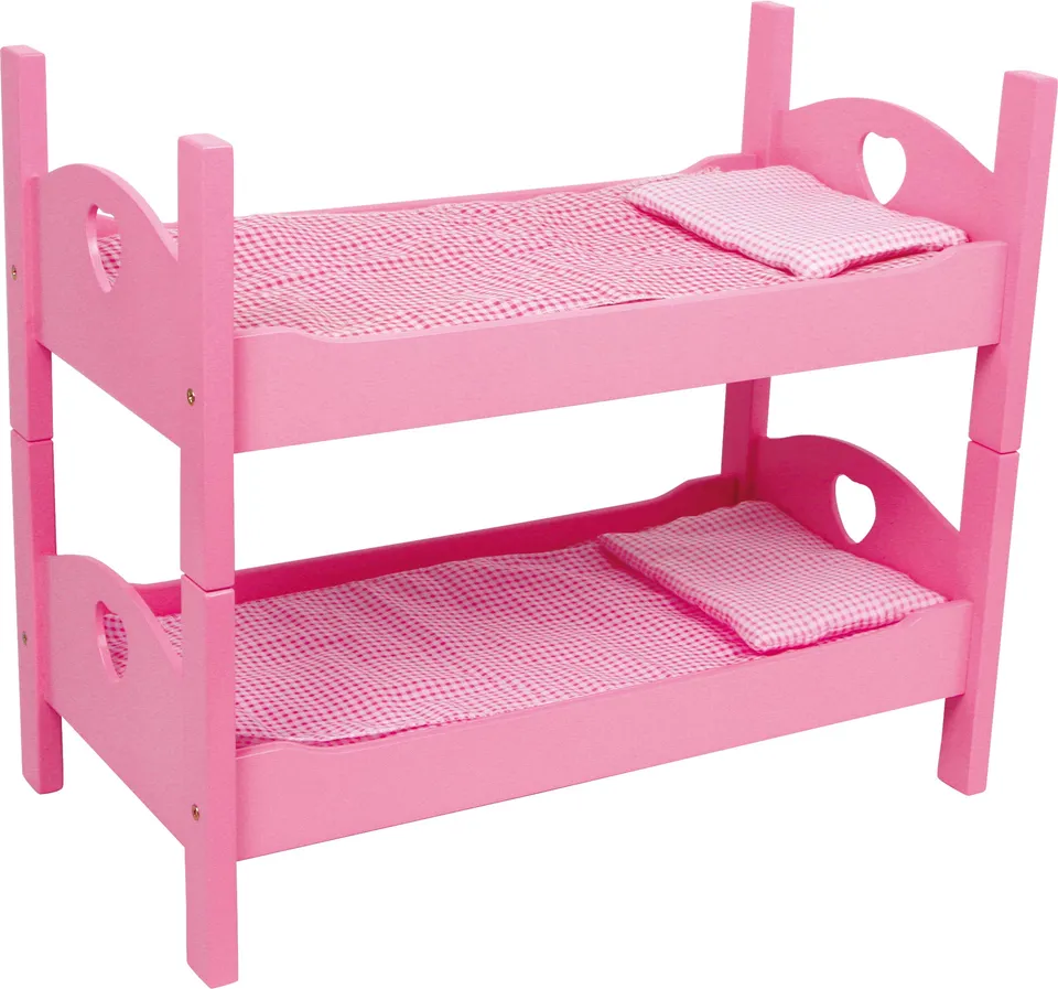 smallfoot 2871 letto bambole rosa a castello