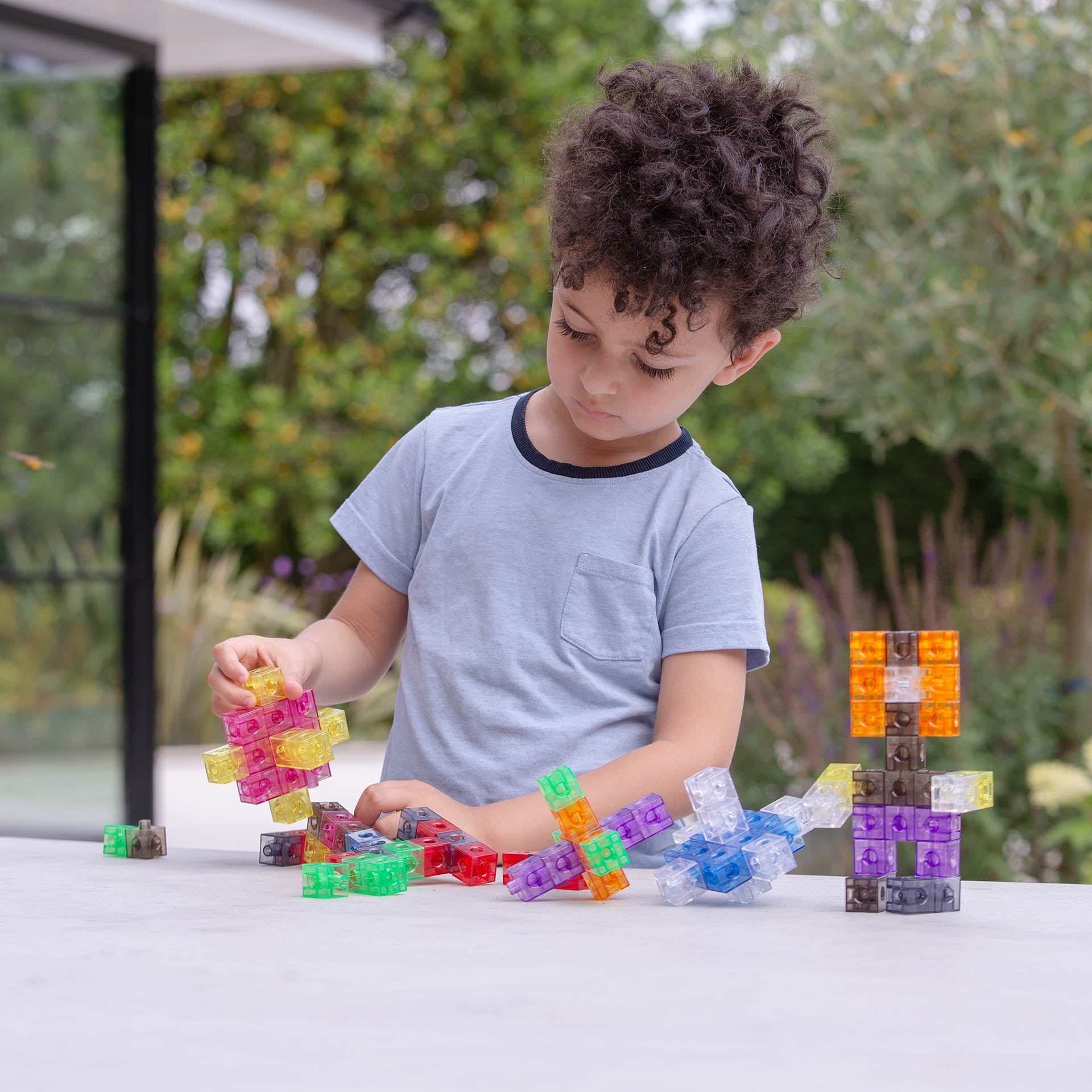 Tickit Translucent Colour Linking Cubes cubetti 100 pezzi