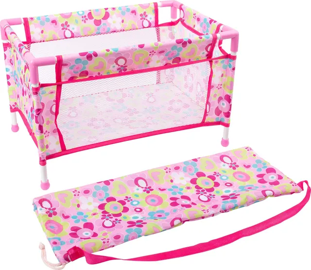 small foot 11484 lettino da viaggio bambole tessuto 3 anni+